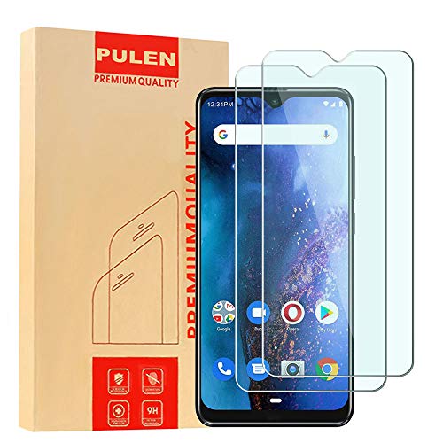 Book Cover [2 Pack] PULEN for BLU G9 Screen Protector,HD Bubble Free Anti-Fingerprints 9H Hardness Tempered Glass for BLU G9