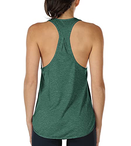 Book Cover icyzone Workout Tank Tops for Women - Athletic Yoga Tops, Racerback Running Tank Top Loose Fit