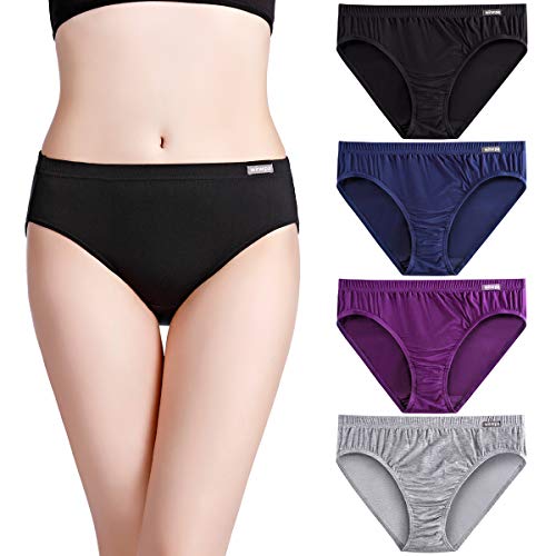 Book Cover wirarpa Women's Soft Modal Underwear High-Cut French Briefs Panties Ladies Stretch Underpants Multipack