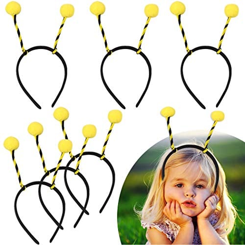 Book Cover Party Headbands,Coxeer 12PCS Bee Headbands Creative Cute Bee Tentacle Hair Band Party Hair Hoop for Kids Women Halloween Birthday Party Supplies