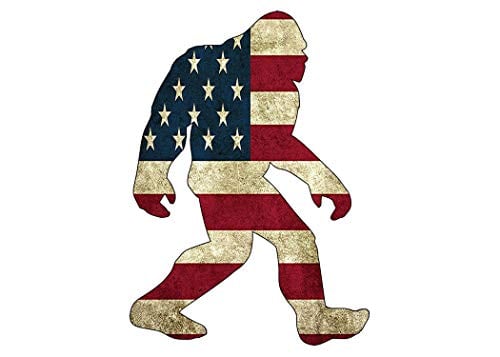 Book Cover Rogue River Tactical USA Flag Bigfoot Sasquatch Sticker Bumper Car Decal Gift Patriotic American United States