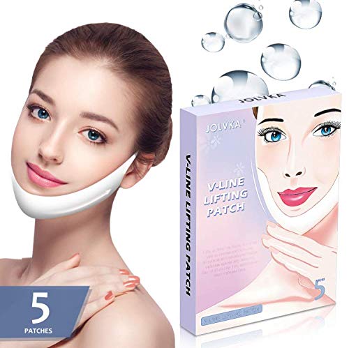 Book Cover V Line Shape Face Lifting Mask (5 PCS), Double Chin Reducer, Chin Up Patch Lifting Mask (5Pcs)