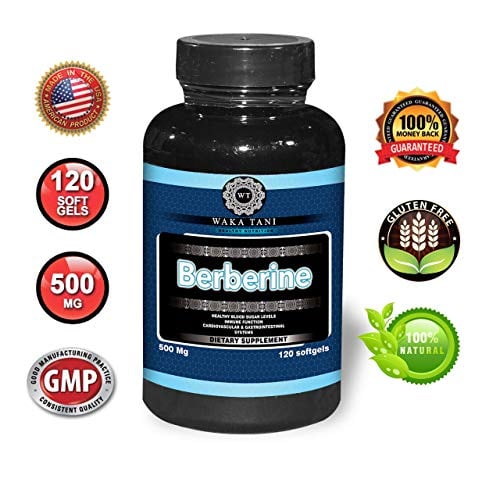 Book Cover Berberine 500 Mg 120 Caps. Powerful Blood Sugar Supplement. Supports Insulin & Glucose Sensitivity and Metabolism. Helps The Immune System, Fat Burn, Gastrointestinal & Cardiovascular System