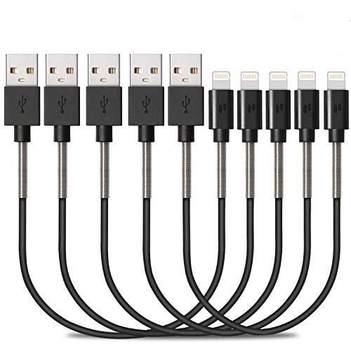 Book Cover iPhone Charger Cable Puridea Lightning Cable 5Pack(1ft) Spring Protect Long iPhone Charging Cable iPhone Charger Cord Mfi Certified Compatible for iPhone XS/Max/XR/X/8/8Plus/7/7P/6S/iPad/iPod/IOS