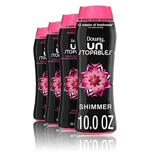 Book Cover Downy Unstopables in-Wash Scent Booster Beads, Shimmer, 10 Ounce, 4 Count