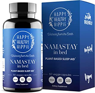 Book Cover Namastay in Bed Natural Sleep Aid Supplement â€“ Total Sleep Cycle Support â€“ Non-Groggy, Non-Addictive Herbal Sleeping Pill - Aids Relaxation So You Gently Sleep All Night and Awaken Re-Energized