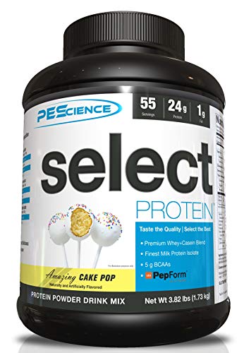 Book Cover PEScience Select Protein Powder, Cake Pop, 55 Serving, Whey and Casein Blend