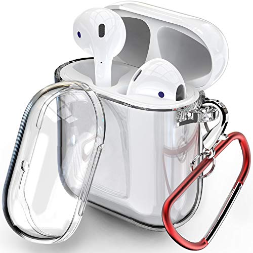 Book Cover TOZO for AirPod Case Premium Clear Soft TPU Gel Ultra-Thin [Slim Fit] Transparent Flexible Cover for AirPods 1 and 2 [Clear Gel]