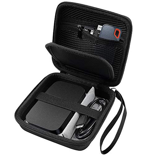 Book Cover Hard Travel Case for RAVPower FileHub, Travel Router AC750 / N300, 2.5 Inch Portable SSD, MP3 Player, Power Bank, USB Cable and More.