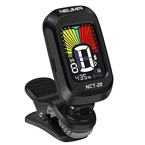 Book Cover NEUMA Clip-On Tuner for Guitar,Bass,Ukulele,Violin,Viola,Chromatic Tuning Modes,360 Degree Rotating, Fast & Accurate, Easy to Use