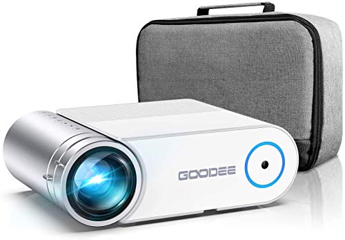 Book Cover Projector, GooDee 2021 G500 Video Projector 6000L, 1080P and 200