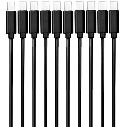 Book Cover Mopower Short USB Type C Cable,10 Pcs 0.5FT High Speed USB 2.0 A Male to USB C Male Charge and Sync Cables for Samsung Galaxy Note 9 8 S10 S9 Plus,LG G7 G6 V35 V30,Motorola,Nexus 6P 5X Black (10-PACK)