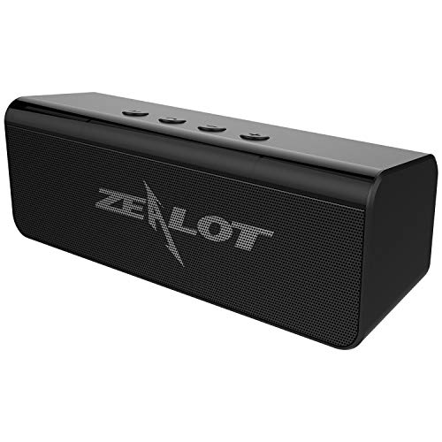 Book Cover ZEALOT S31 Portable Bluetooth Speakers, Wireless Bluetooth Speaker with Loud Stereo Sound,Exceptional Bass Indoor/Outdoor 33 ft Bluetooth Range Built-in Mic,Perfect for Home, iPhone,Samsung(Black)