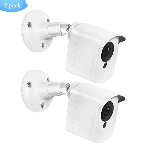 Book Cover Bsioff Wyze Camera Wall Mount Bracket, Protective Cover with Security Wall Mount for Wyze Cam V2 V1 and Ismart Spot Camera Indoor Outdoor Use (2 Pack)