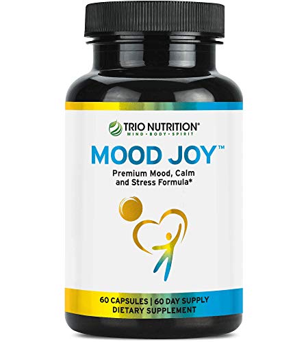 Book Cover Trio Mood Joy | Premium 5-HTP, St Johns Wort, Ashwagandha & Turmeric | Ashwagandha Capsules to Promote Natural Calm & Relaxed Mood* | Mood Support Supplement* | 60 Day Supply