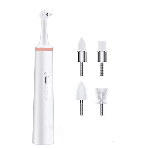 Book Cover Fencia Electric Toothbrush Teeth Stain Plaque Scraper Tartar Removal Cleaning Pet Tooth Cleaner Eraser Polisher with 4 Polishing Heads,2 Power Supply Modes,3 Working Modes,Teeth Cleaner Tools