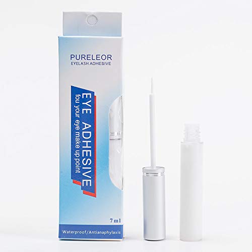 Book Cover Professional Eyelashes Glue White liquid Waterproof Glue,Super hold for eyelashes,Suitable for Sensitive Eyes,7g 0.25oz