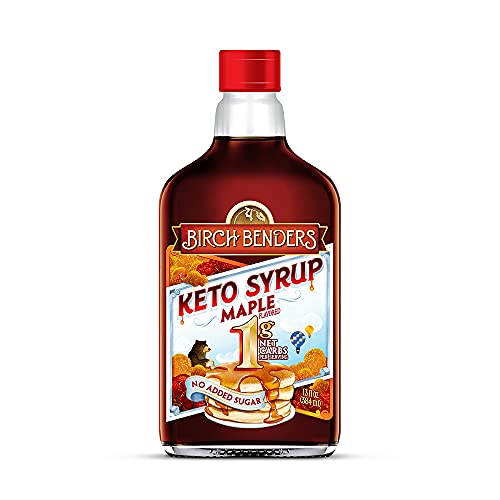Book Cover Classic Maple Keto Syrup by Birch Benders - Keto, Paleo, Zero Sugar, Low Carb, Monk Fruit Sweetened Maple Syrup (13 Fl oz - Pack of 1)
