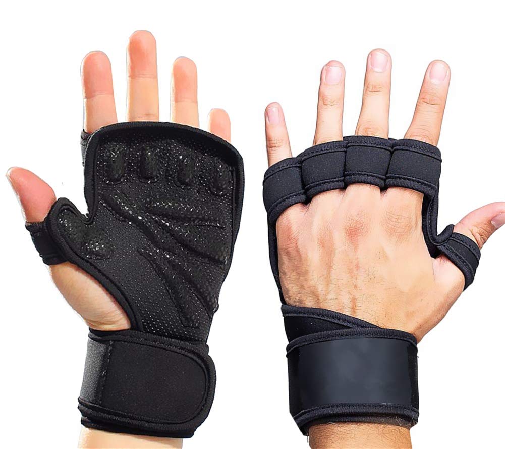 Book Cover Smago Weigh Lifting Gloves, Breathable Soft Workout Gloves with Extra Grip, Exercise Gloves, Gym Gloves for Powerlifting, Fitness, Cross Training for Men Women