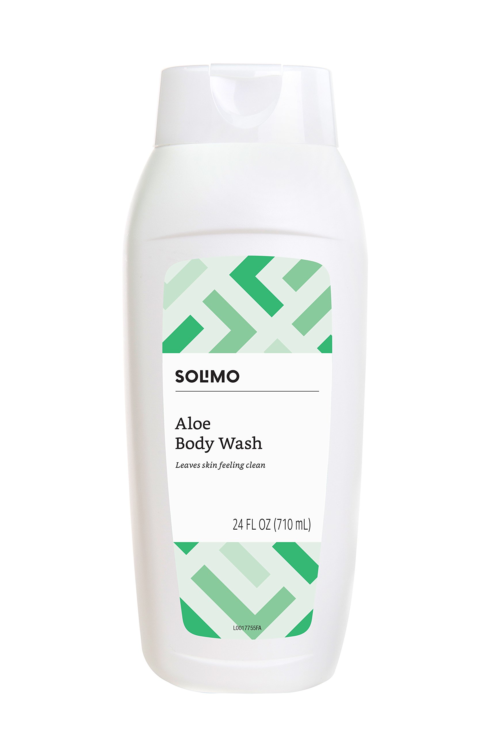 Book Cover Amazon Brand - Solimo Aloe Body Wash, 24 Fluid Ounce