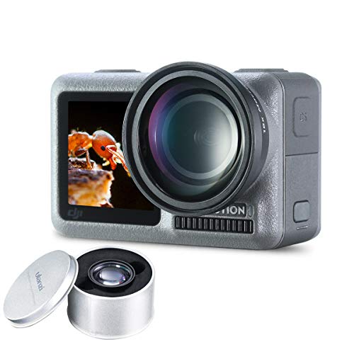 Book Cover ULANZI OA-5 OSMO Action Marco Lens Aluminum Alloy 15X Super Marco Lens Close-Up for DJI OSMO Action Camera Photography Videomaking Accessories