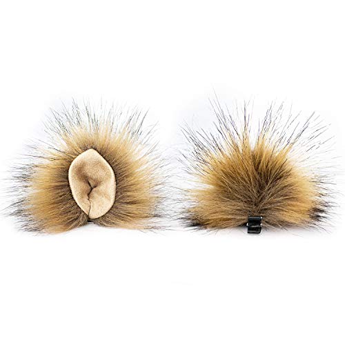 Book Cover Animears Anime Cosplay Ears | Colorful Faux Fur Clip-on Animal Ears | Soft and Fluffy Animal Costume Ears | Furry Cat Ears