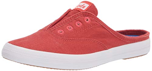 Book Cover Keds Women's Moxie Mule Washed Twill Slip On Sneaker
