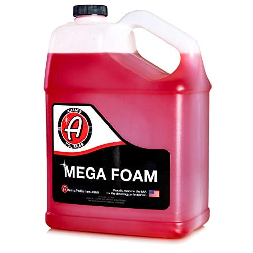 Book Cover Adamâ€™s Mega Foam Gallon - pH Best Car Wash Soap For Foam Cannon, Pressure Washer or Foam Gun | Concentrated Car Detailing & Cleaning Detergent Soap | Won't Strip Car Wax or Ceramic Coating