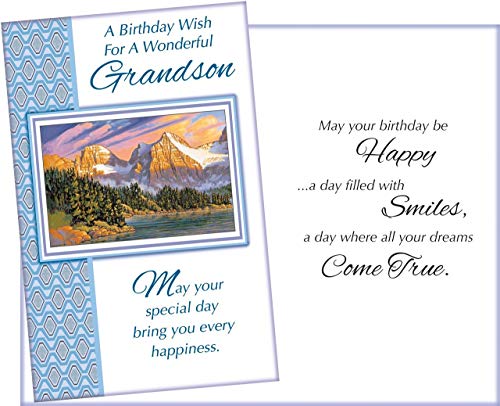 Book Cover Prime Greetings Happy Birthday Card For Grandson