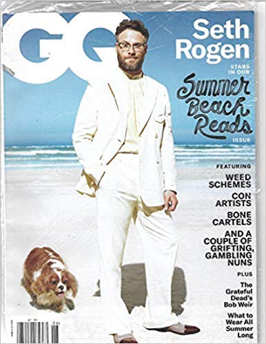 Book Cover GQ Magazine USA Issue June - July 2019 Cover :- Seth Rogen By Magazine Cafe