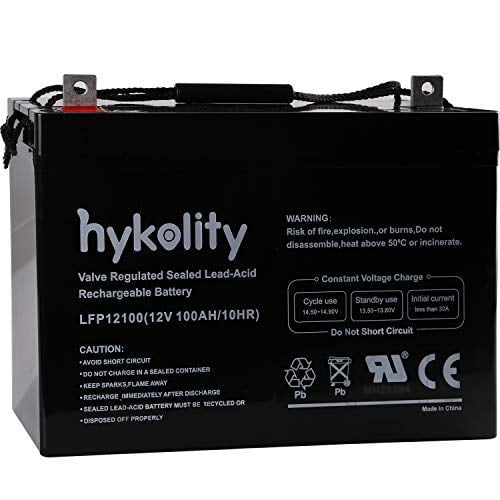 Book Cover Hykolity 12V 100AH Deep Cycle AGM Battery SLA Sealed Lead Acid UB121000 Battery Replaces 12 Volt 90AH