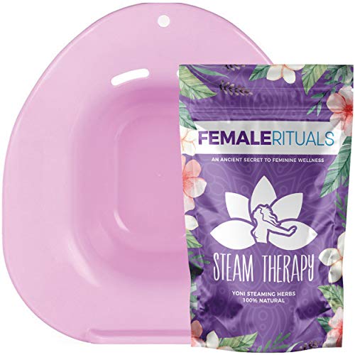 Book Cover Female Rituals - Yoni Steam Seat Kit with Yoni Steam Herbs (4 Ounce) Bundle - Yoni Steam Seat for Toilet - Yoni Steam Herbs for Cleansing - V Steam - Goddess Detox Natural Feminine Wash for Women