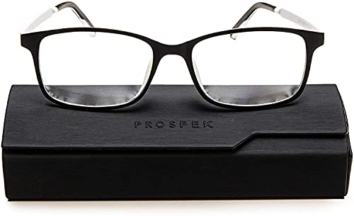 Book Cover Blue Light Glasses PROSPEK, Reading model ARCTIC (No Magnification) For Women and Men, Anti Glare Clear Lens, Protection From Screen's Blue Light, High Optical Quality Lenses