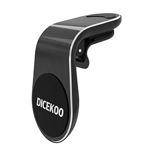 Book Cover Magnetic Phone Car Mount, DICEKOO 2020 Upgrade Universal Air Vent Car Phone Mounts Holder with Super Strong Magnet for iPhone Xs Max XR 8 7 6 Plus Samsung Galaxy S10 S9 S8 S7 Pixel 3 and More