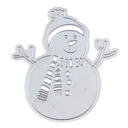 Book Cover 2.7 by 2.8 Inches Snowman Christmas Metal Cutting Dies Craft Die Cuts for Card Making and Scrapbooking