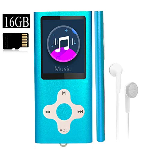 Book Cover Mp3 Player,Music Player with a 16 GB Memory Card Portable Digital Music Player/Video/Voice Record/FM Radio/E-Book Reader/Photo Viewer/1.8 LCD