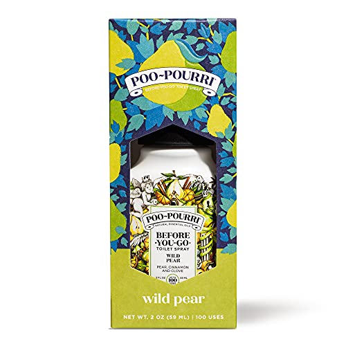 Book Cover Poo-Pourri Before-You- go Toilet Spray, 2 Fl Oz (Pack of 1), Wild Pear Scent