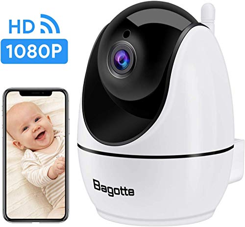 Book Cover Home Security camera, Pet Camera, 1080P HD Bagotte Wireless WiFi Camera for Baby/ Pet/ Elder/ Nanny, Motion Alerts, 2 Way Audio, Night Vision