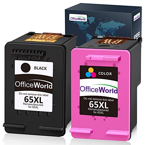 Book Cover Office World Compatible Ink Cartridge Replacement for HP 65XL
