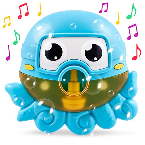 Book Cover Chuchik Octopus Bath Toy. Bubble Bath Maker for The Bathtub. Blows Bubbles and Plays 24 Childrenâ€™s Songs â€“ Kids,Toddler Baby Bath Toys Makes Great Gifts for Toddlers â€“ Sing-Along Bath Bubble Machine