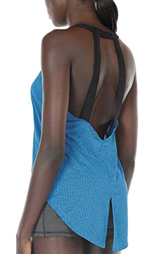 Book Cover icyzone Athletic Tank Tops for Women - Workout Open Back Tanks, Yoga Tops, Gym Shirts