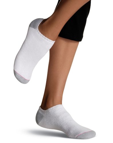 Book Cover Hanes womens Athletic No-show Socks, 6-pack