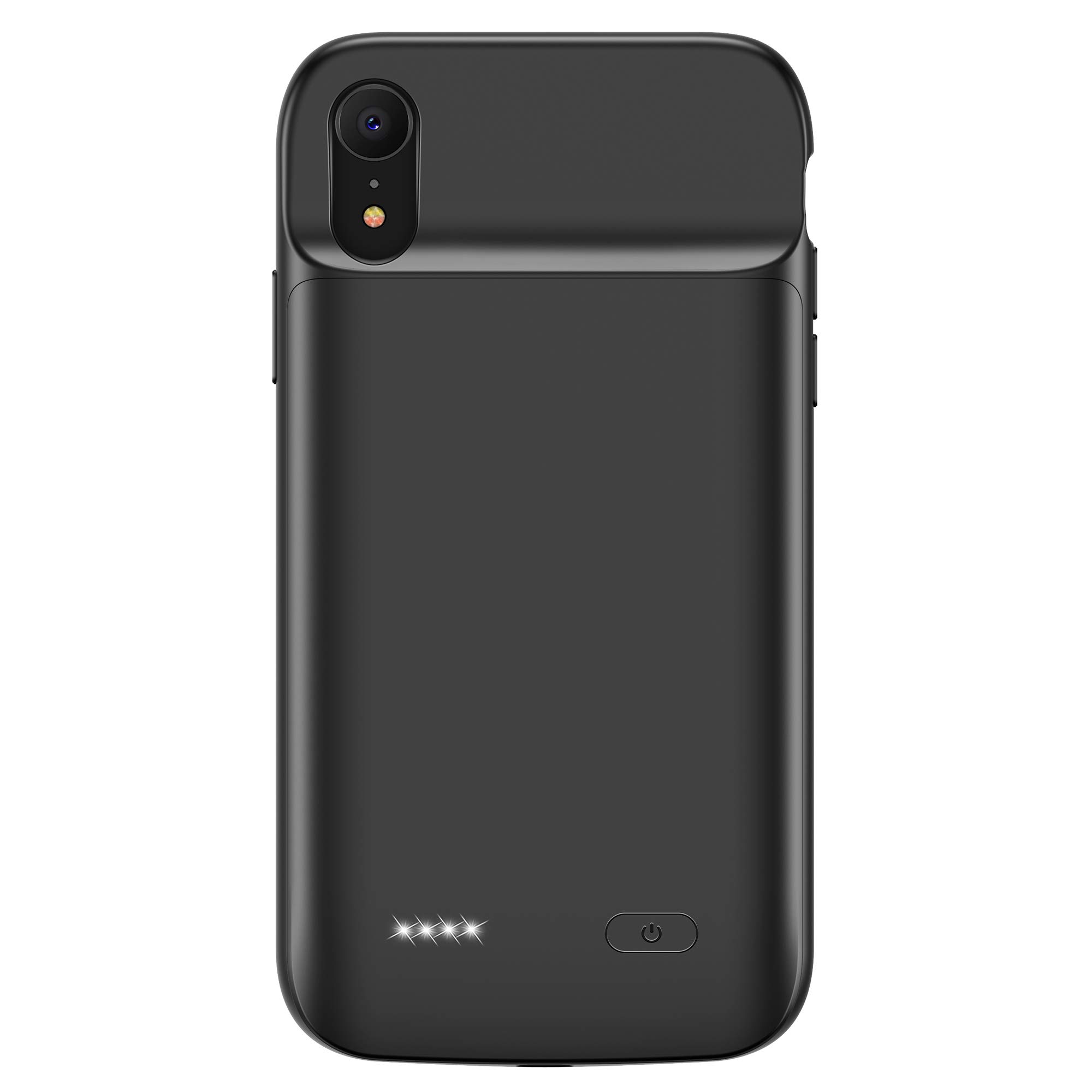 Book Cover Lonlif Battery case for iPhone XR, 5000mAh Portable Charging Case Rechargeable Protective Charger Case for iPhone XR(Black)