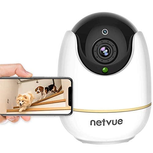 Book Cover NETVUE Indoor Camera, Enhanced Security Camera with Advanced AI Skills for Pet/Baby, 1080P FHD 2.4GHz WiFi Night Vision Home Camera, 2-Way Audio Dog Camera, Cloud Storage/TF Card, White