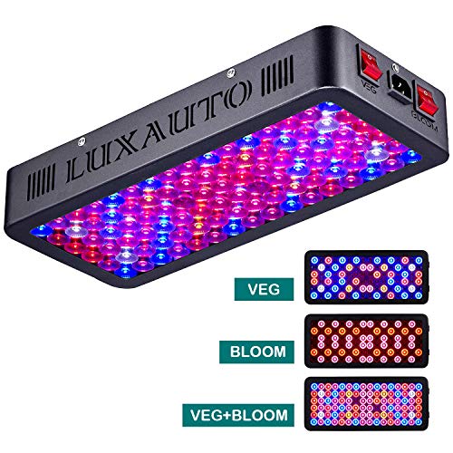 Book Cover LUXAUTO 1000W LED Grow Light with Lens Tech Daisy Chain Design LED Plant Growing Lamp Full Spectrum for Indoor Plants Veg and Flower (Triple-Chips 15W LED) (1000 watt)