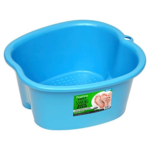 Book Cover Foot Soaking Bath Basin - Large Size for Soaking Feet | Pedicure and Massager Tub for At Home Spa Treatment | Relax and Add Hot Water, Epsom Salts, Essential Oils | Callus, Fungus, Dead Skin Remover