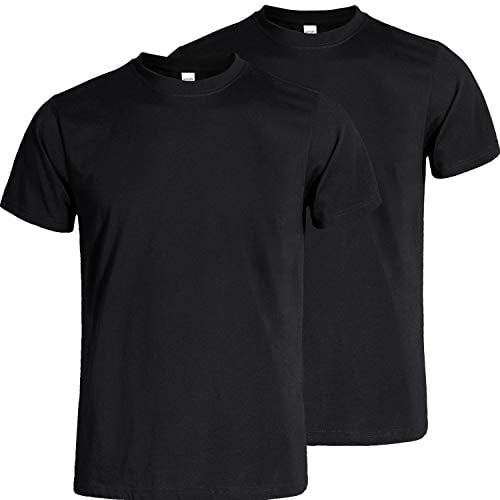 Book Cover ANHUBS Heavy Cotton T Shirts for Men,Classic Crew Neck T Shirts Soft,Tall T Shirts for Men Pack