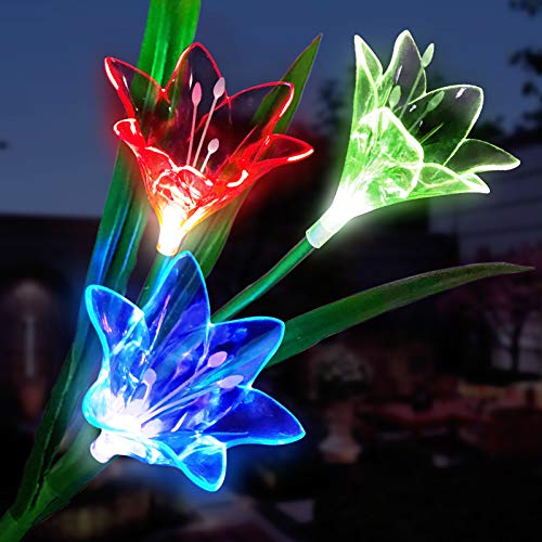 Book Cover Viaidol Solar Flower Lights Outdoor Decorat Garden