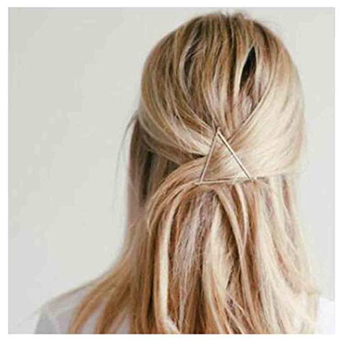 Book Cover Olbye Triangle Hair Clip Dainty Gold Hair Pin Hair Accessories For Women and Girls