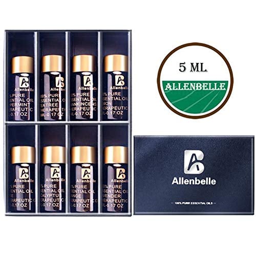 Book Cover Allenbelle Essential Oils Top 8 Gift Set Diffuser Essential Oil Set (5ML/PC))